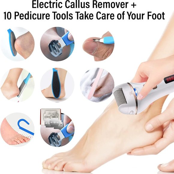 Jinding Rechargeable Electric Callus Remover with Accessories - Picture 2 of 13